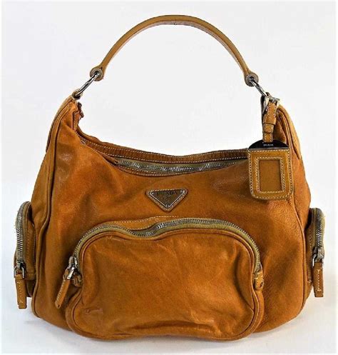 PRADA Vintage Leather Bag .